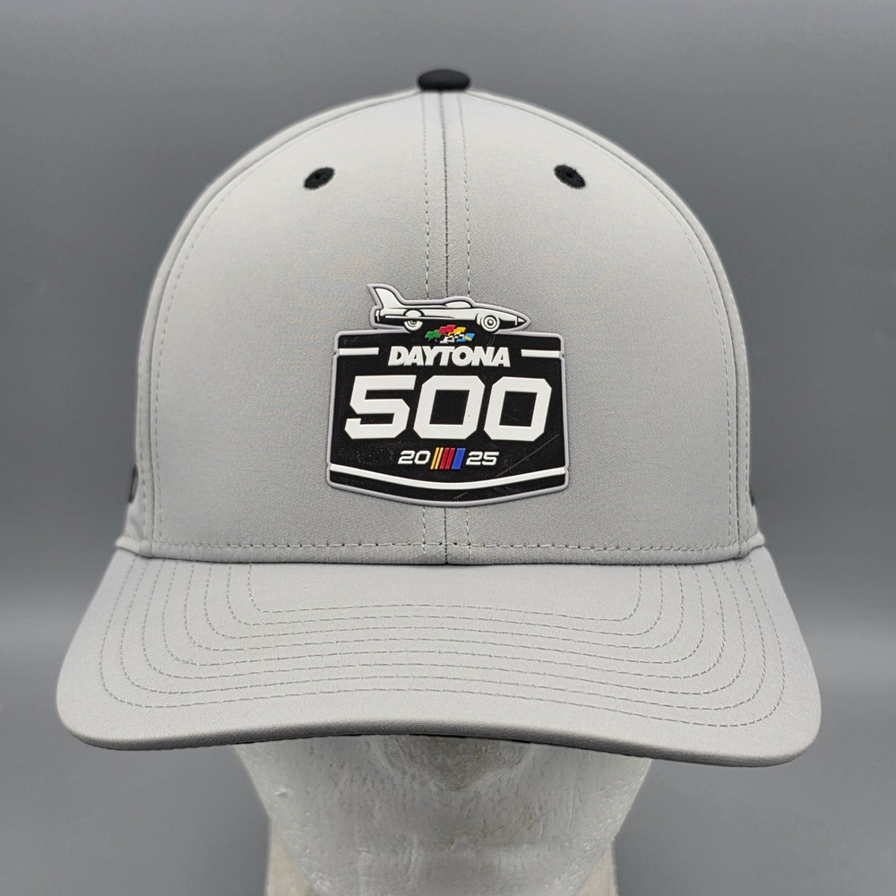 NASCAR Hat Strapback Gray Daytona 500 2025 Limited Edition Racing Baseball Cap